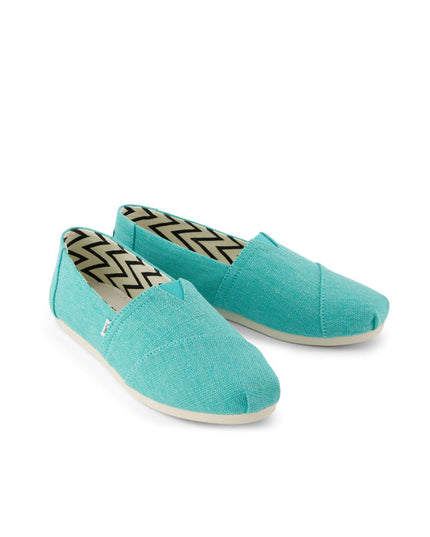 TOMS Alpargata Classic - Aqua Heritage Canvas