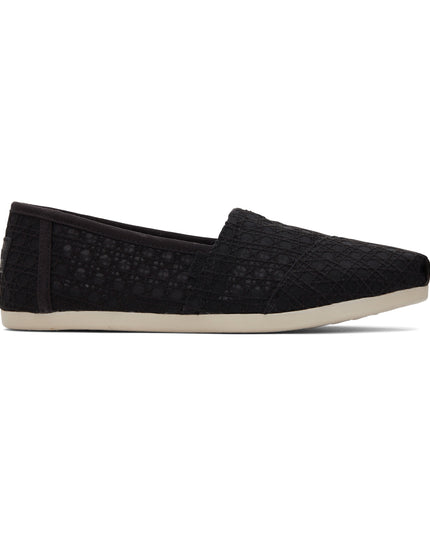 TOMS Alpargata - Black Basket Lace