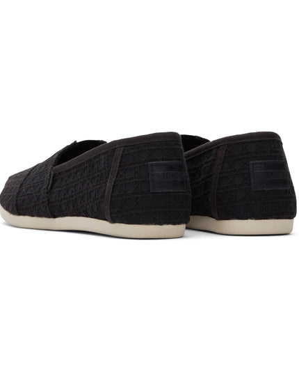 TOMS Alpargata - Black Basket Lace