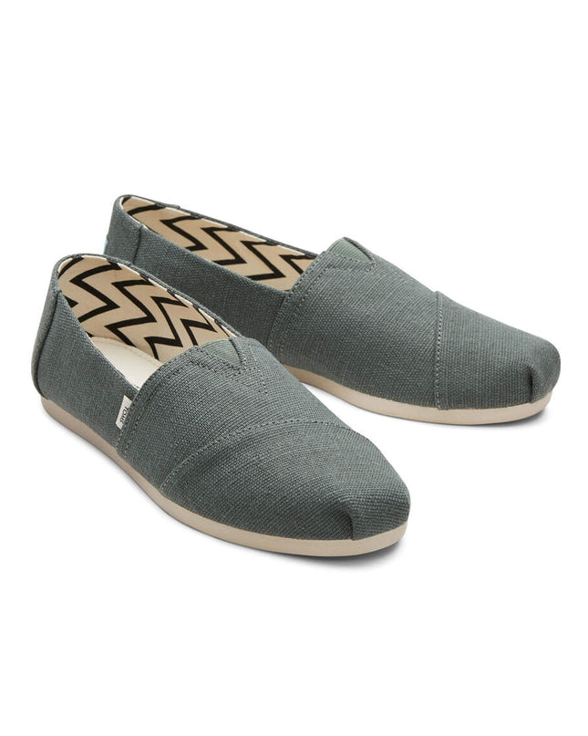 Bonsai Green Canvas Slippers by TOMS