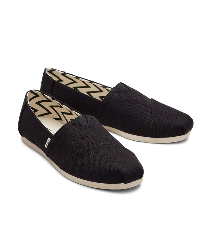 TOMS Recycled Cotton Canvas - Black Slippers