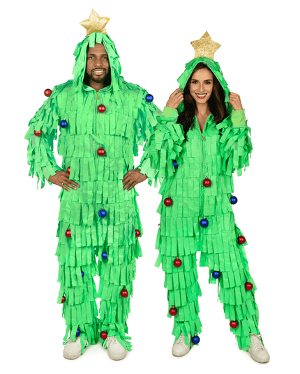 Matching Tree Time Couples Jumpsuits