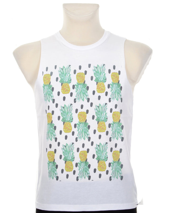 Pineapple Design Tank Top