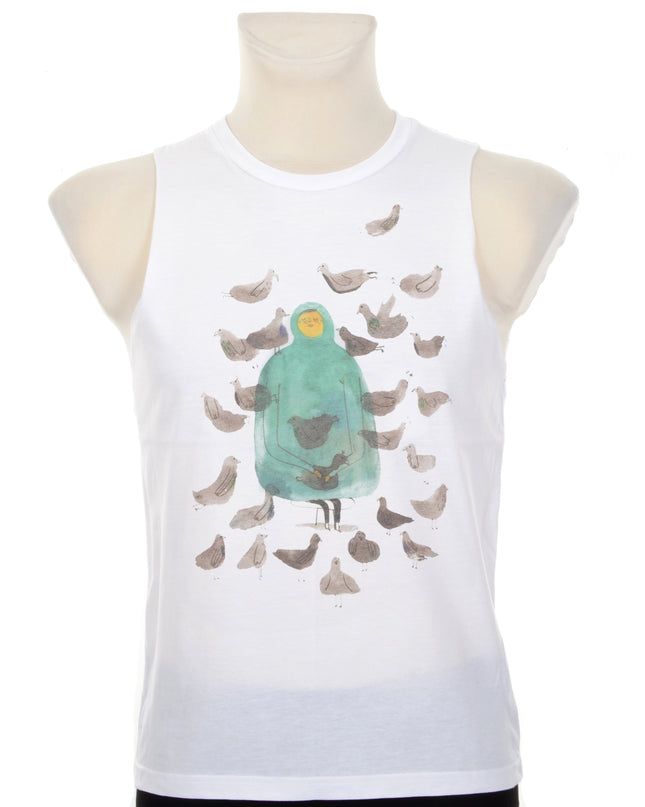 Unisex Bird Graphic Tank Top