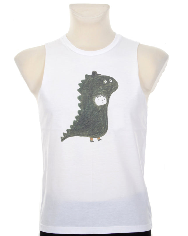 Unisex Dragon Girl Design Tank Top