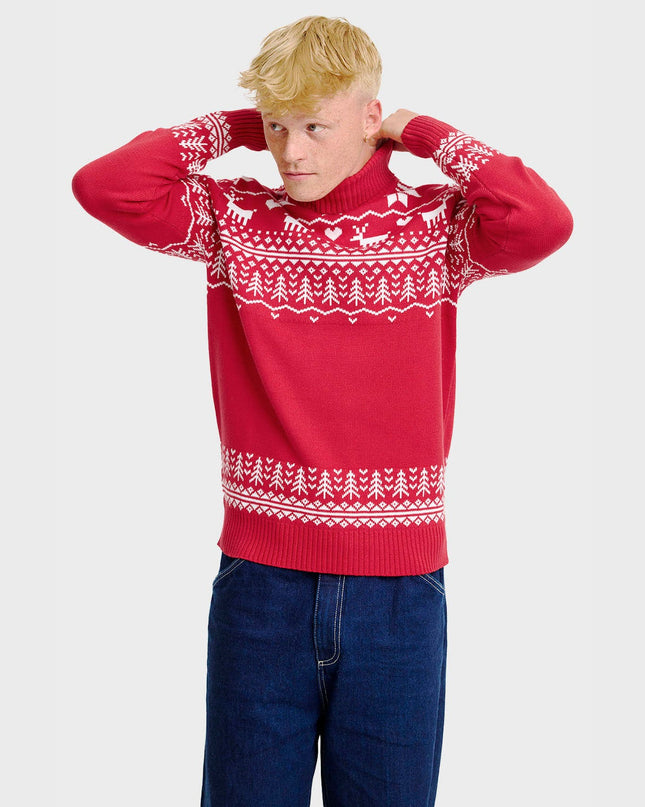 Greenland Christmas Turtleneck Sweater for Men