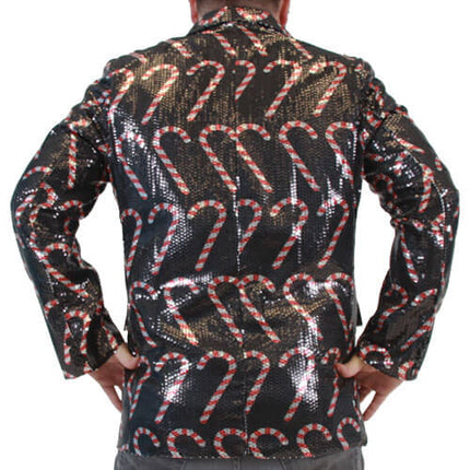 Sequin Candy Cane Blazer Jacket