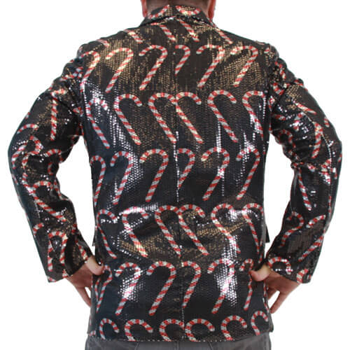 Sequin Candy Cane Blazer Jacket
