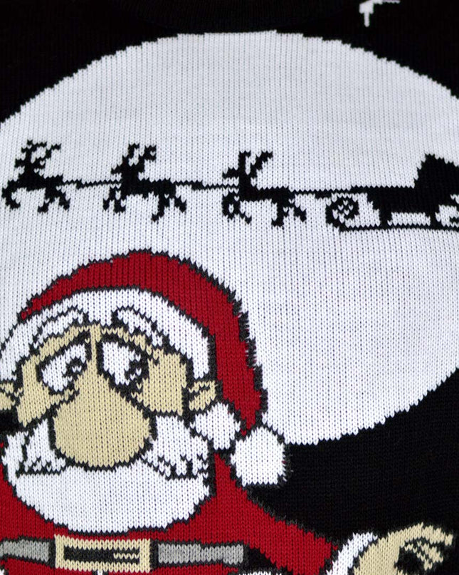 Christmas Sweater for Women with Santa Unloading