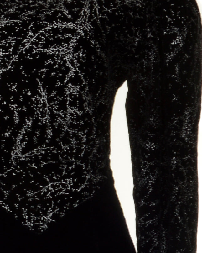 Black Vintage Velvet Dress