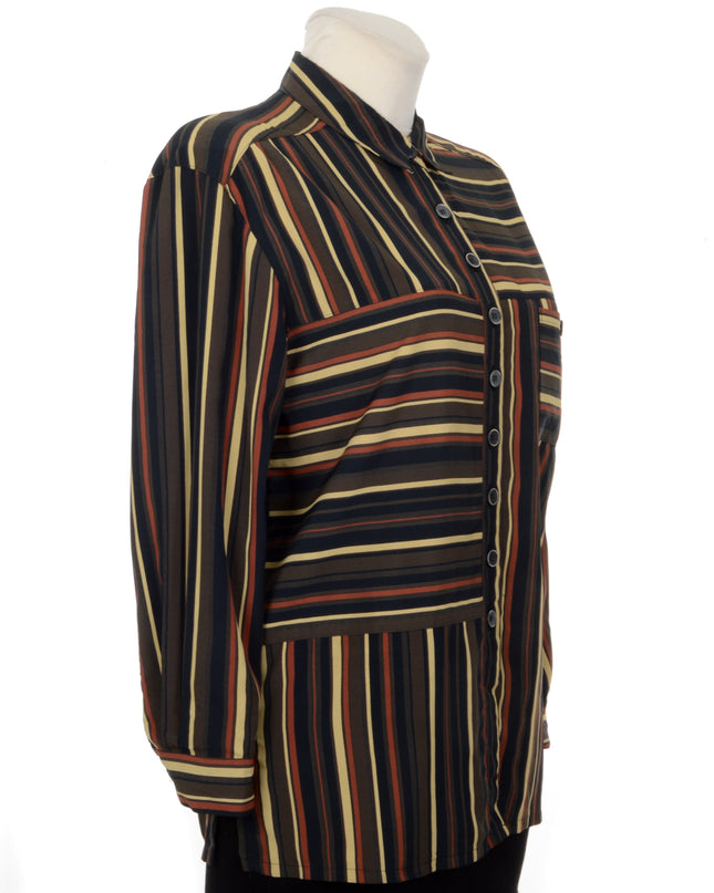 Vintage Striped Blouse