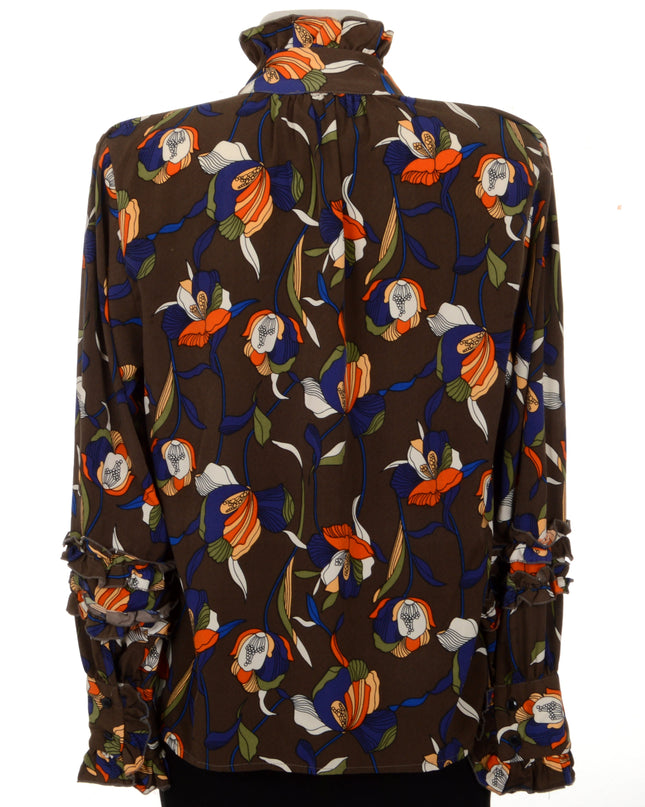 Vintage Ruffled Blouse