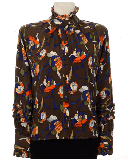 Vintage Ruffled Blouse