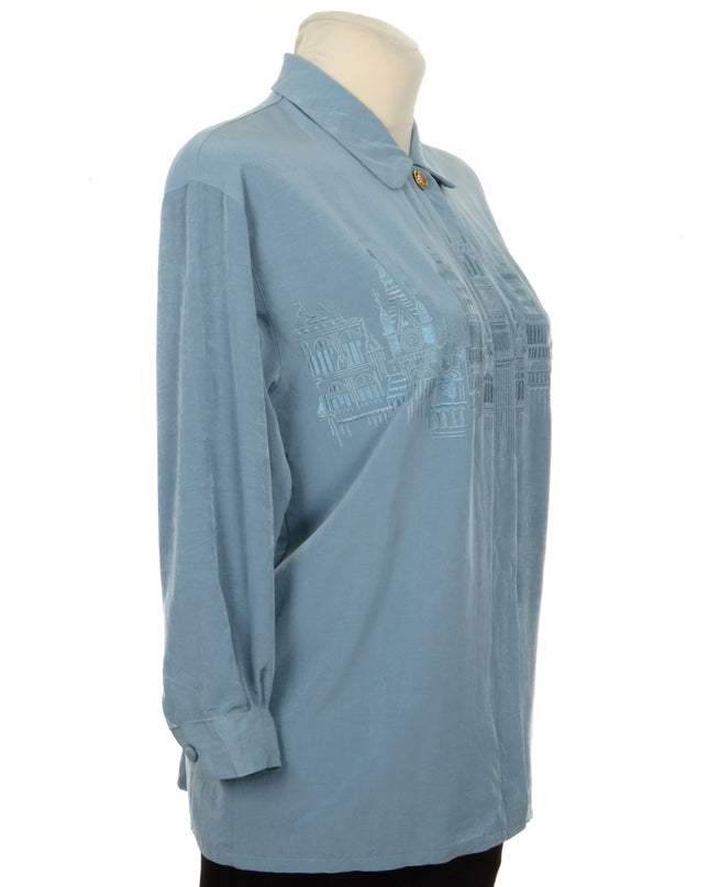 Vintage Cityscape Blouse