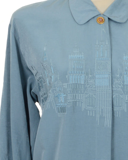 Vintage Cityscape Blouse