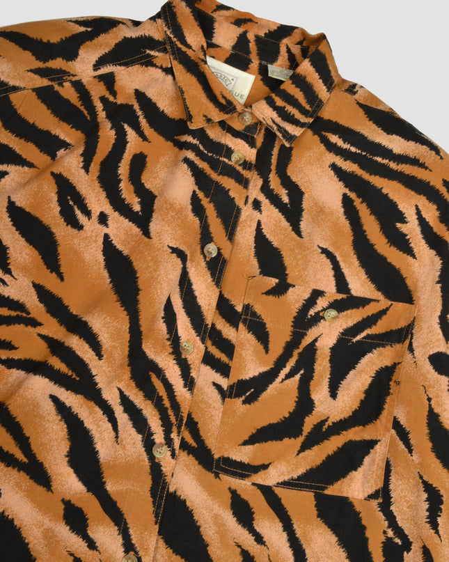 Tiger Print Vintage Blouse