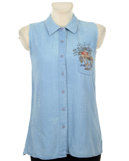Vintage Shirt - Embroidered Design for Classic Style