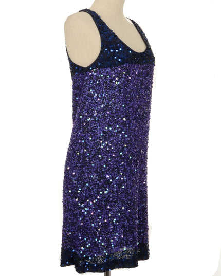 Purple Beaded Vintage Dress