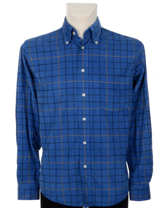 Checkered Corduroy Christmas Sweater for Men and Women