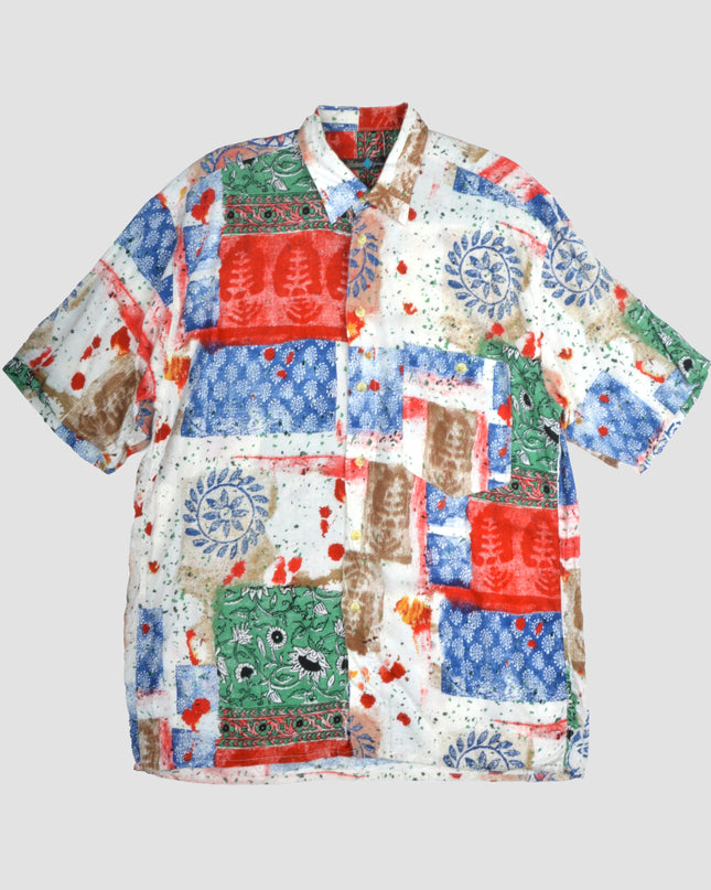 Vintage Print Design Shirt