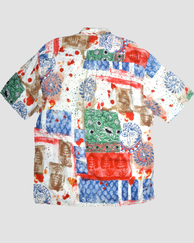 Vintage Print Design Shirt
