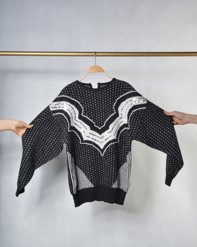 Striped Sequin Limited Edition Christmas Sweater