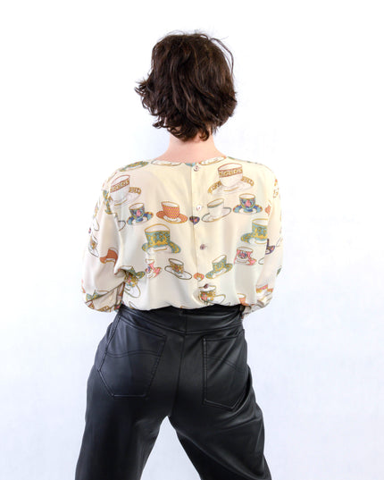 Vintage Dalmatian Cup Blouse