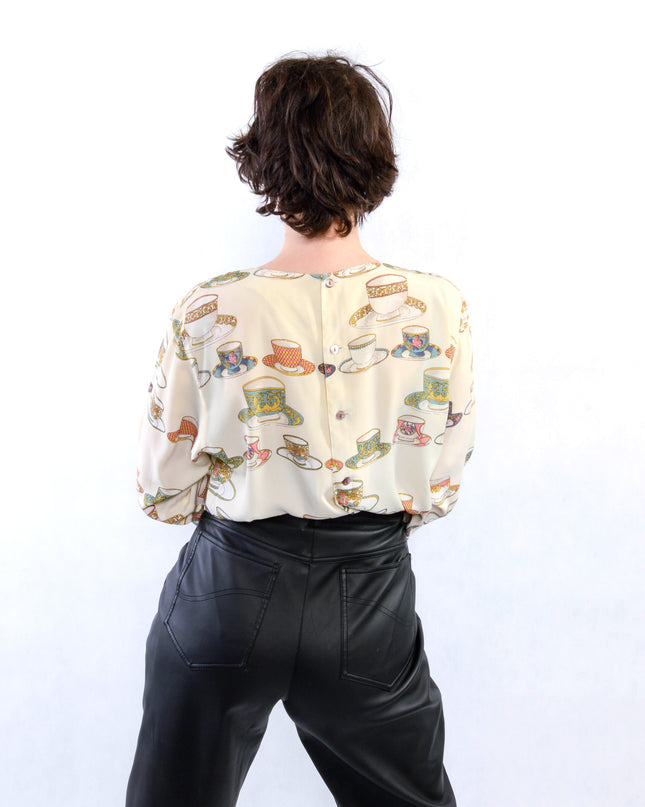 Vintage Dalmatian Cup Blouse