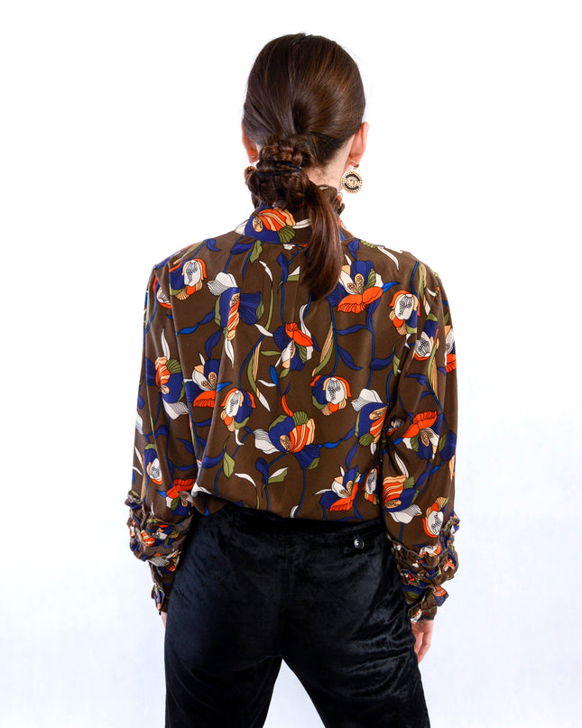 Vintage Ruffled Blouse