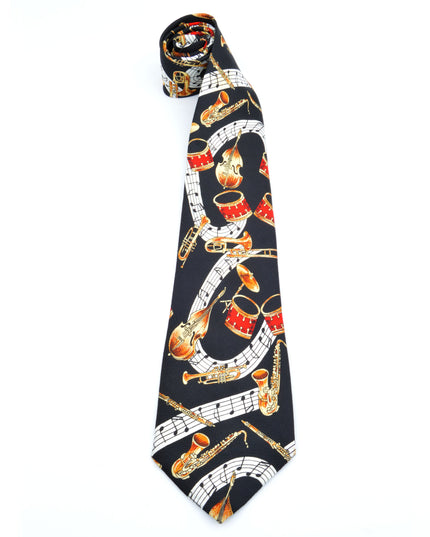 Vintage Tie - Instruments Christmas