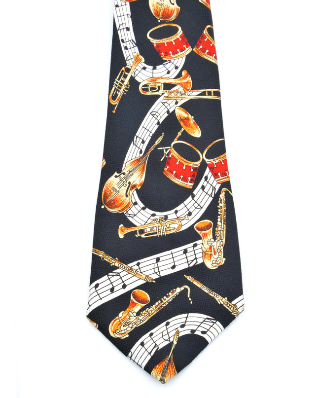 Vintage Tie - Instruments Christmas