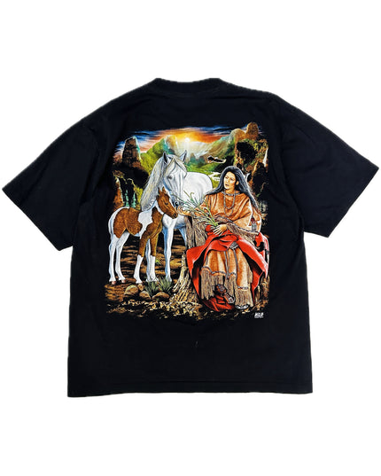 Vintage Indian Woman Feeding Foal T-Shirt for All
