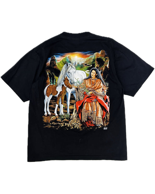 Vintage Indian Woman Feeding Foal T-Shirt for All