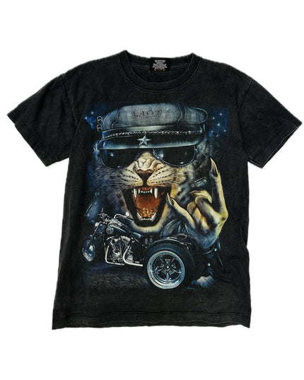 Vintage Rock Cat T-Shirt for All