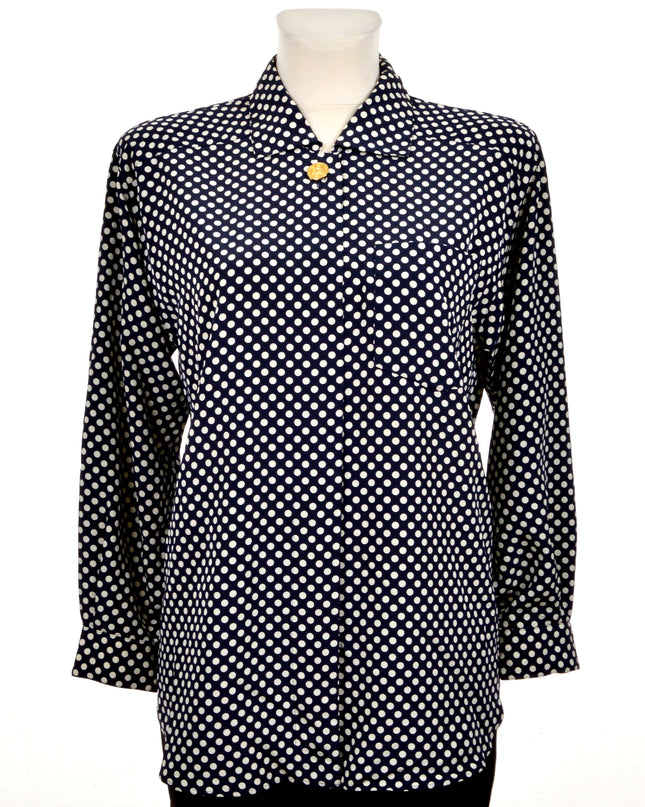 Vintage Polka Dot Blouse