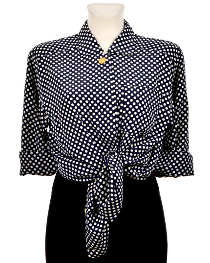Vintage Polka Dot Blouse