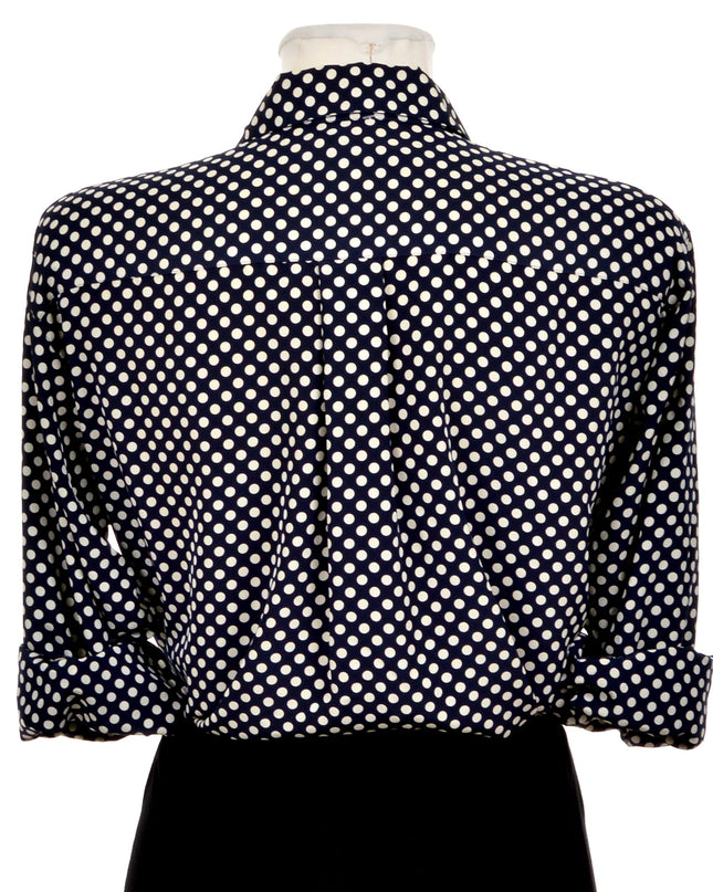 Vintage Polka Dot Blouse
