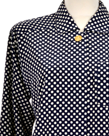 Vintage Polka Dot Blouse