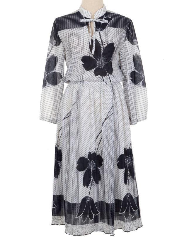 Pleated Vintage Dress