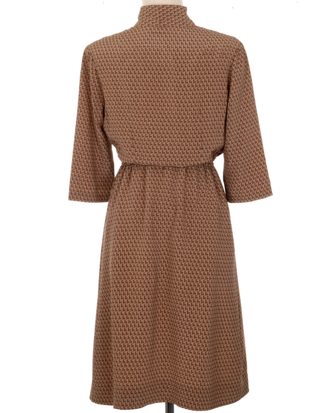 Brown Vintage Dress - Perfect for Christmas