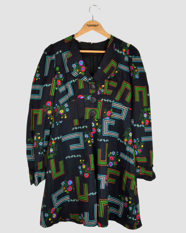 Lines Vintage Dress