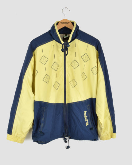 Budmil Blue-Yellow Vintage Hoodie