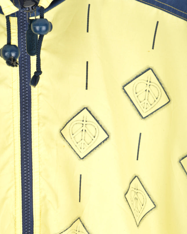 Budmil Blue-Yellow Vintage Hoodie