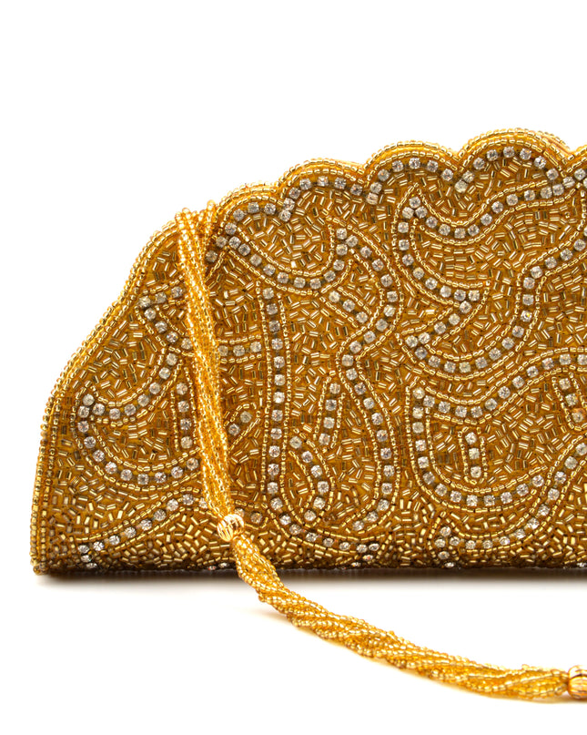 Vintage Bag - Gold Beaded