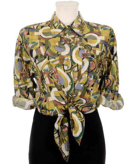 Vintage Greenery Blouse