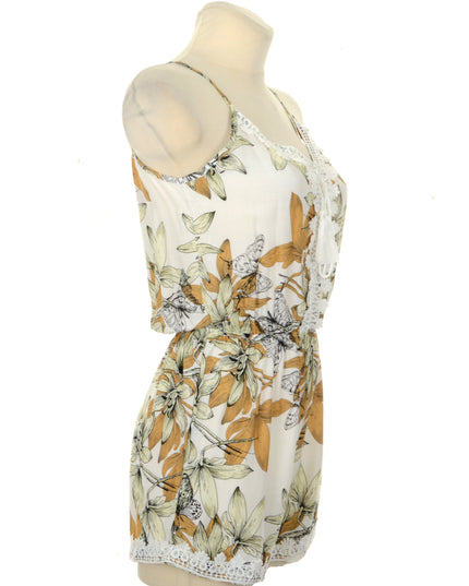 Yellow Floral Romper