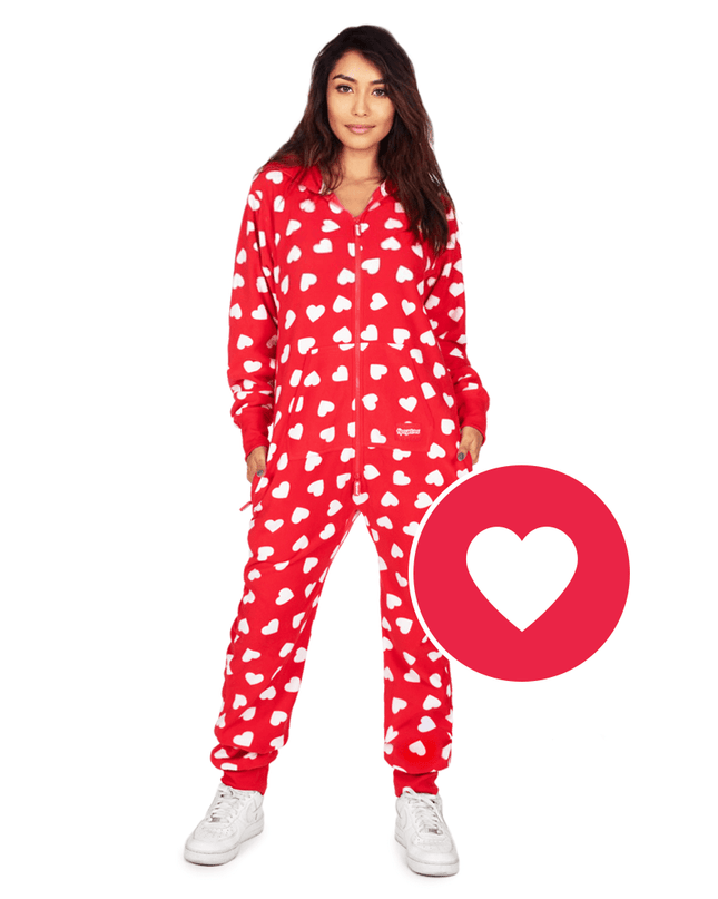 Women's Beating Hearts Jumpsuit