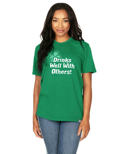 Women's Drinks Well With Others Oversized Boyfriend Tee