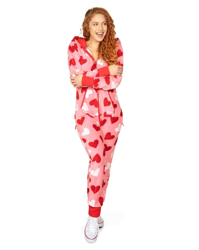 Women's Full Hearts Jumpsuit