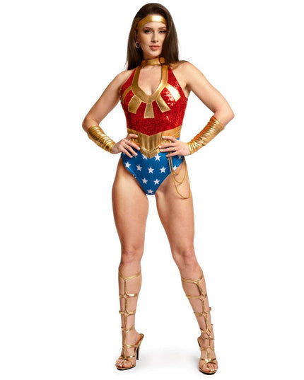 Women's Wonder Babe Bodysuit Costume